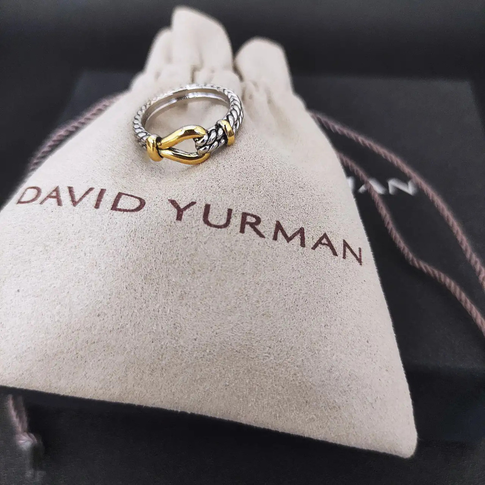 David Yurman Button-Loop Clasp Ring